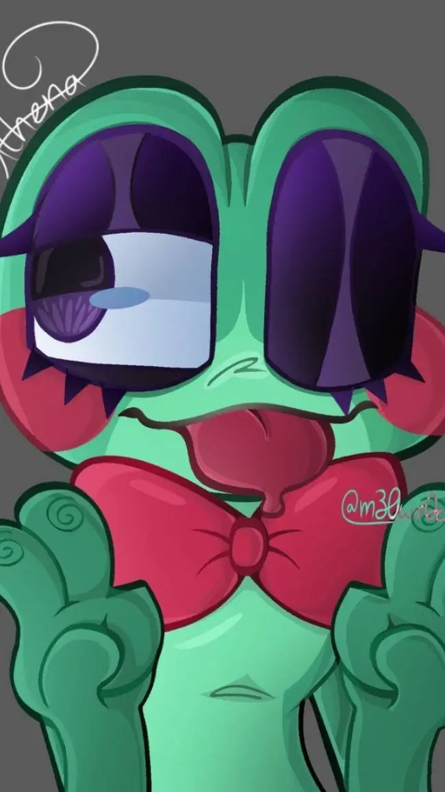 ai character: Ribbit  background