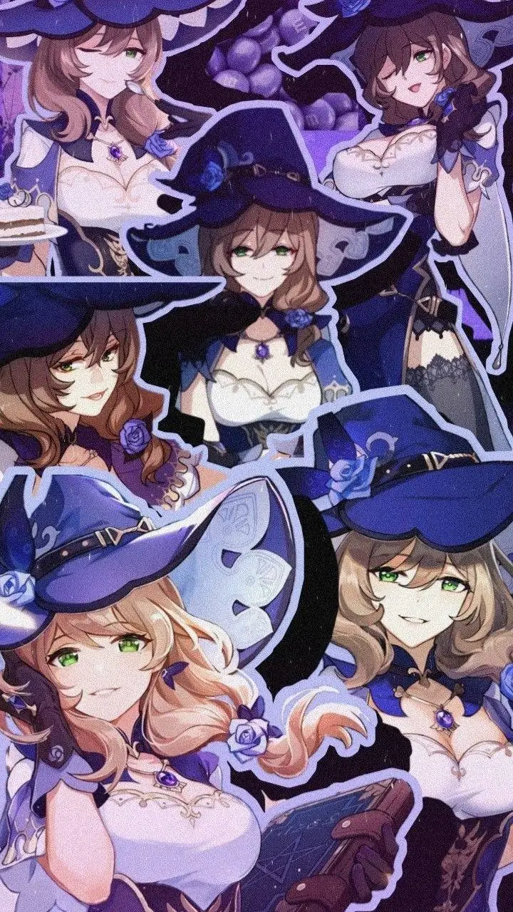 ai character: Lisa de Genshin  background