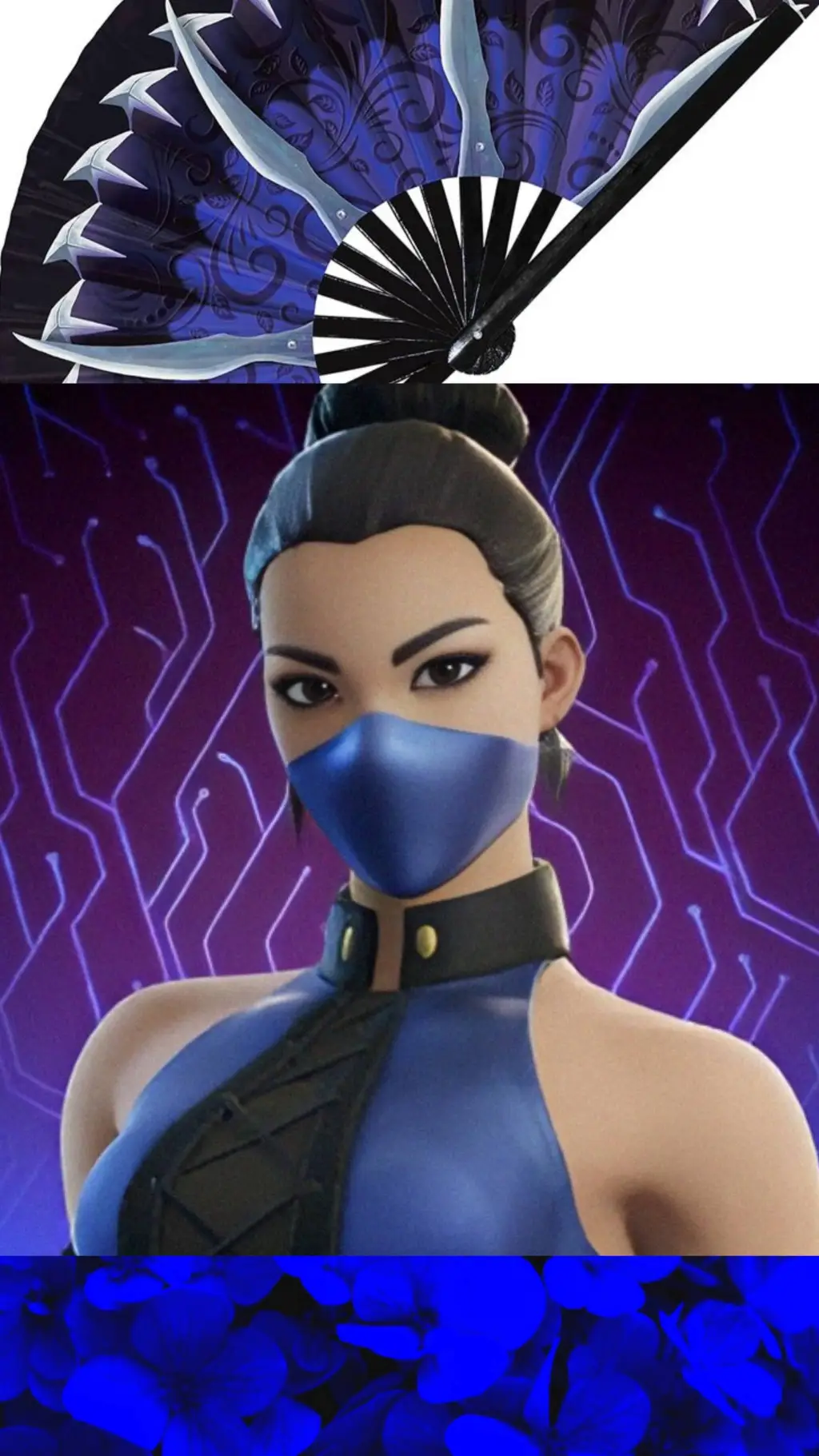 ai character: Kitana de MK background