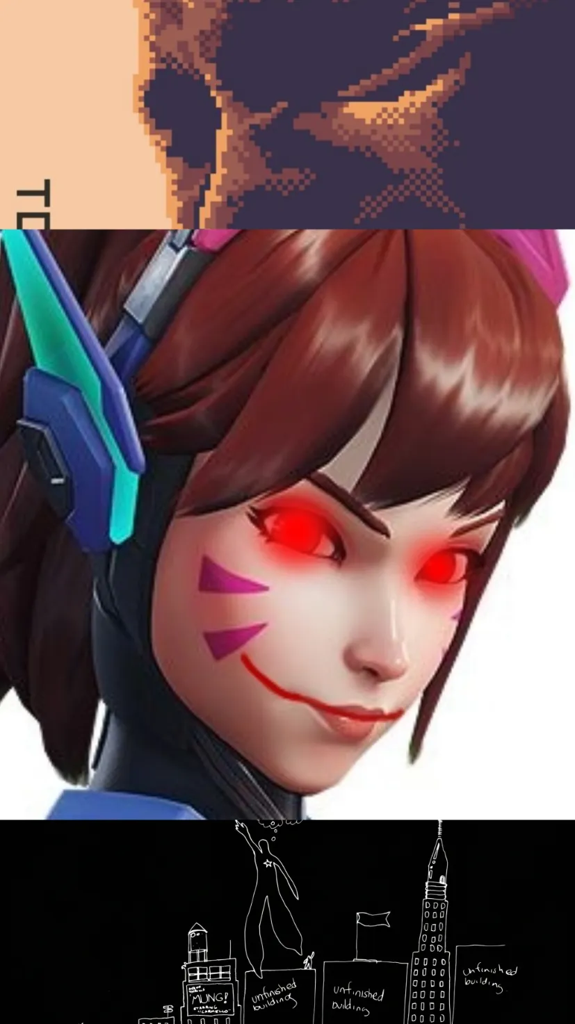 ai character: D.va YANDERE  background
