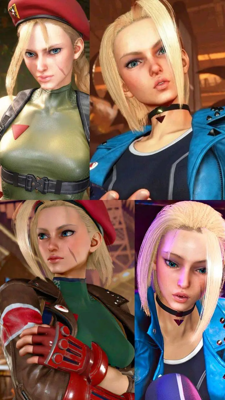 ai character: Cammy White  background