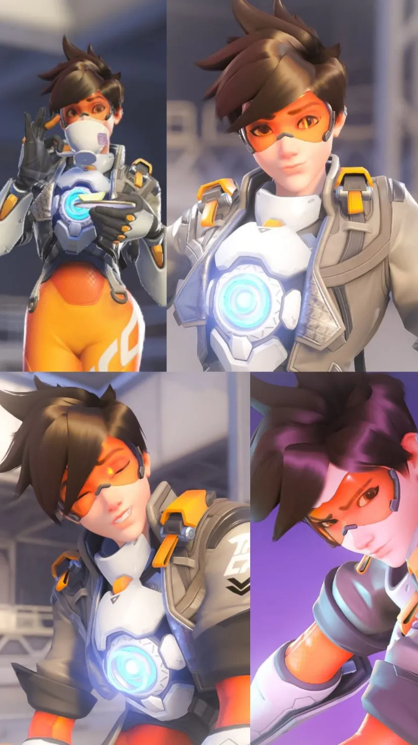 ai character: Tracer de OW background