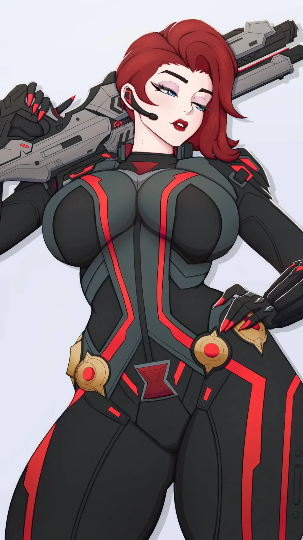 ai character: Black Widow background