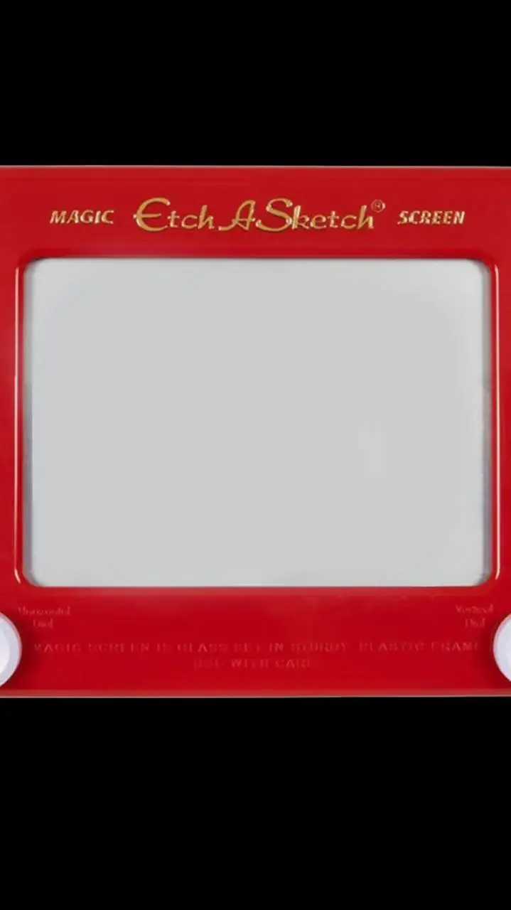 ai character: etch a sketch background
