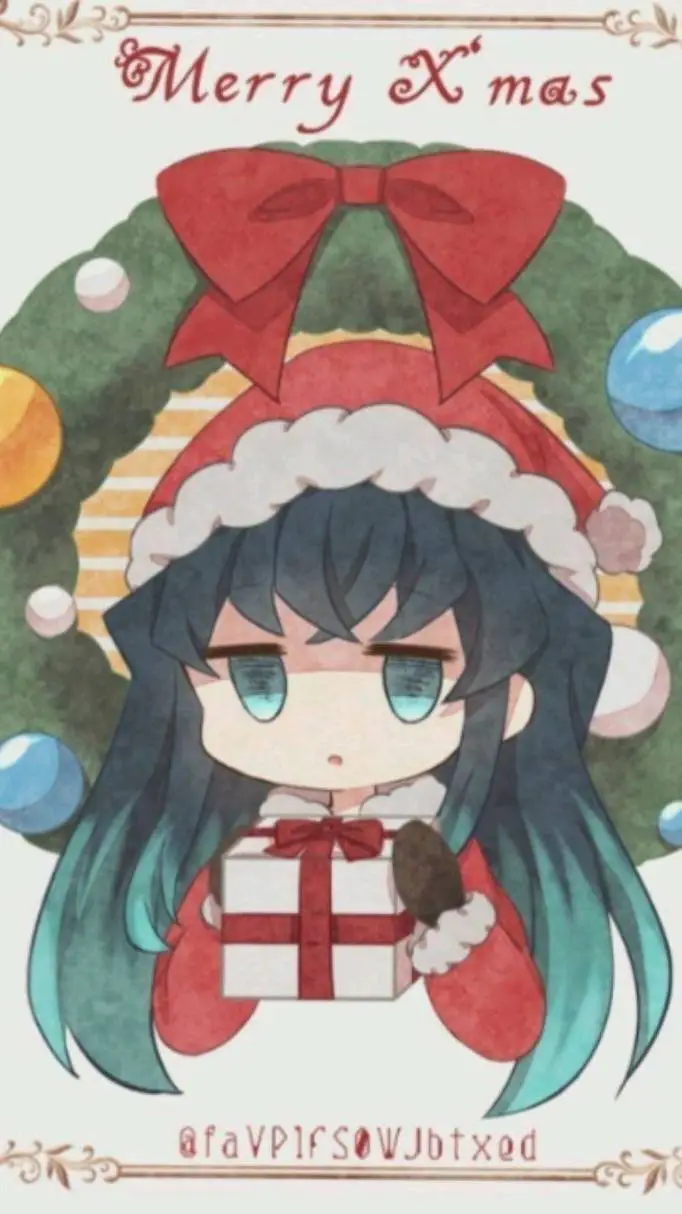 ai character: mui Christmas background