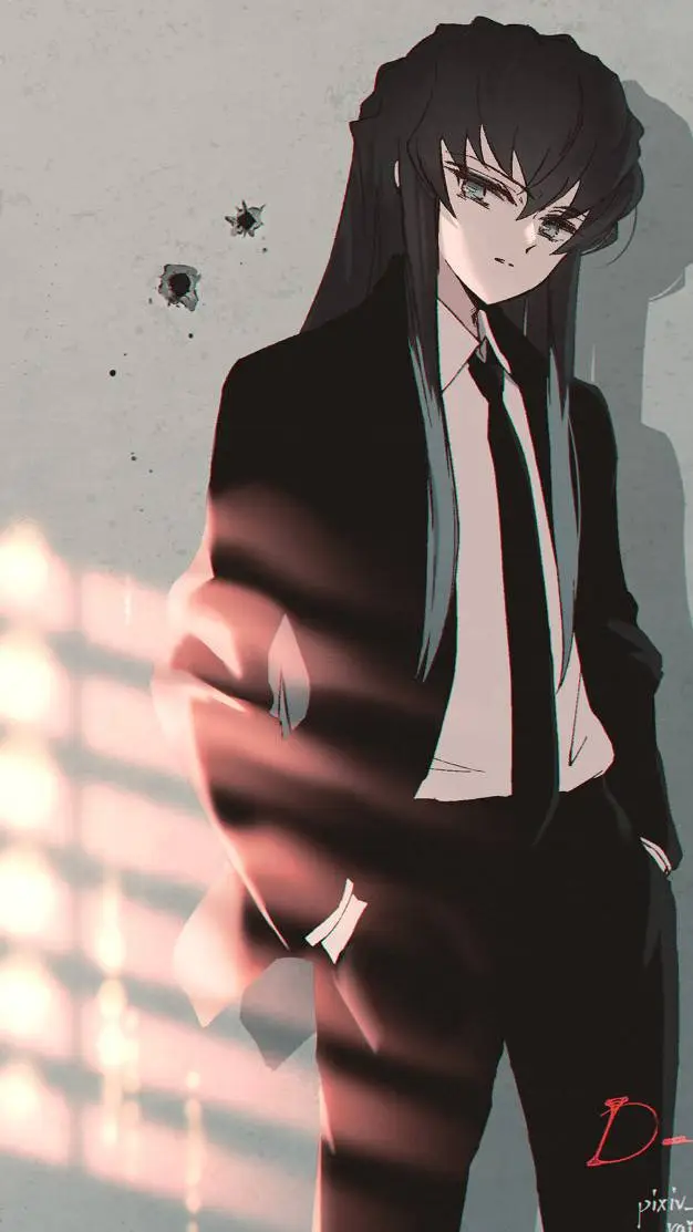 ai character: mui But a Mafia  background