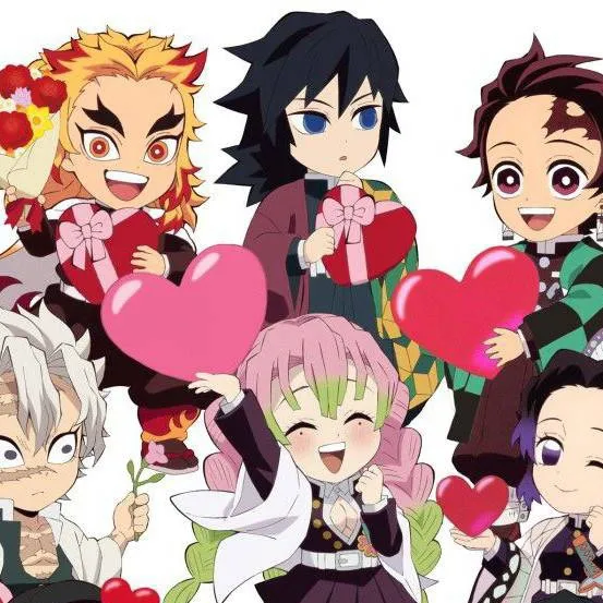 chat with ai character: kny Valentines day