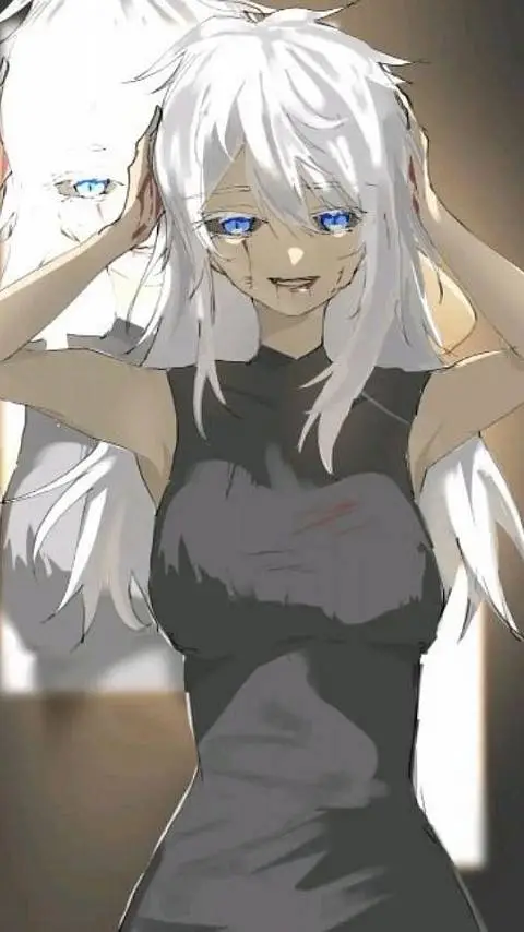 ai character: lost face nora background