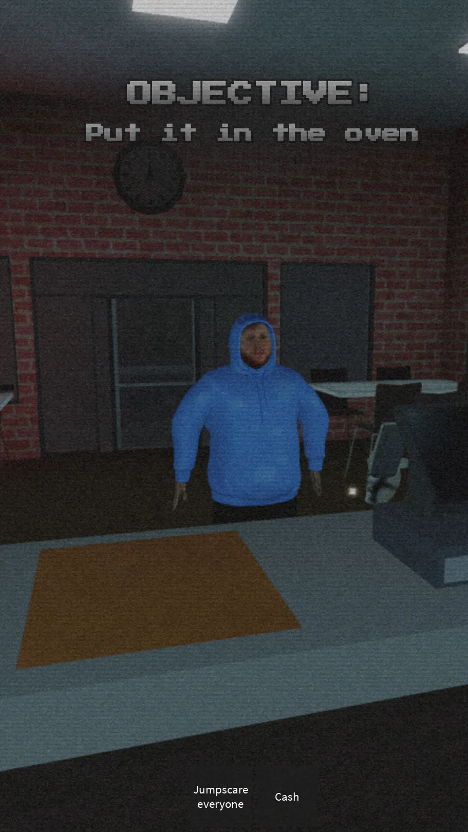 ai character: Caseoh  background