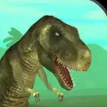 chat with ai character: T-Rex Green