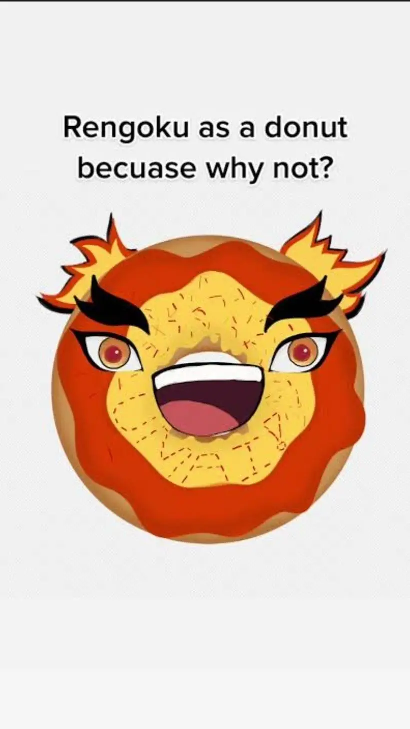 ai character: Akaza donuts shop background