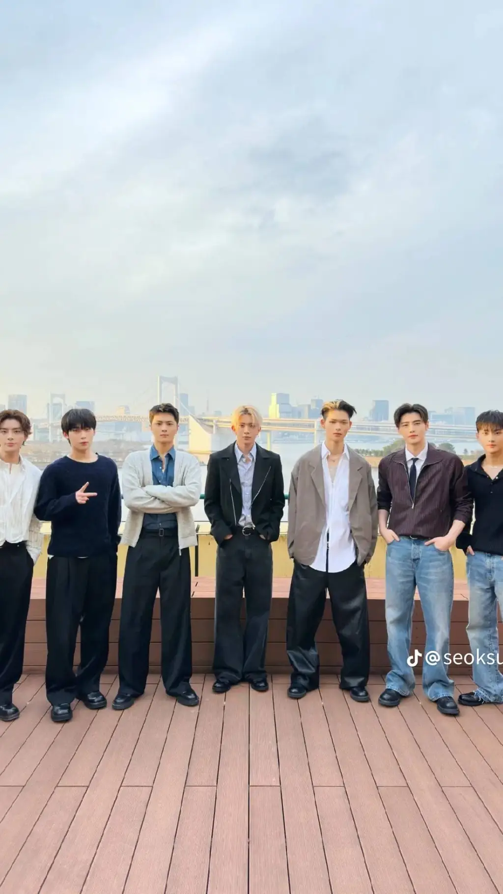 ai character: ENHYPEN  background