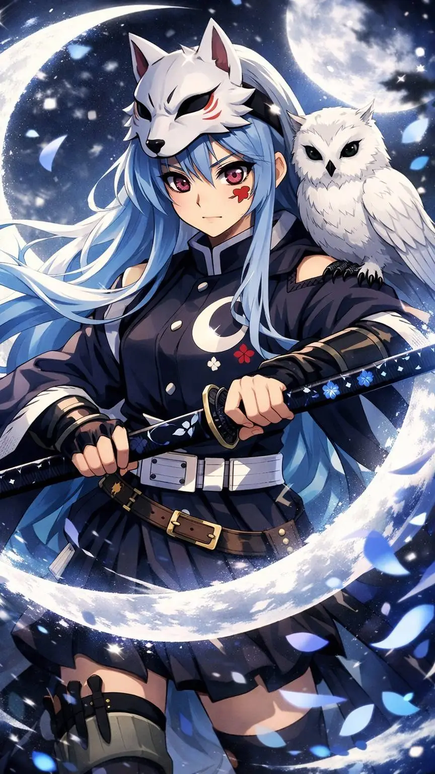 ai character: Tsukihana Kuroyami background