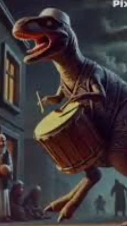 ai character: dinosaursahur background