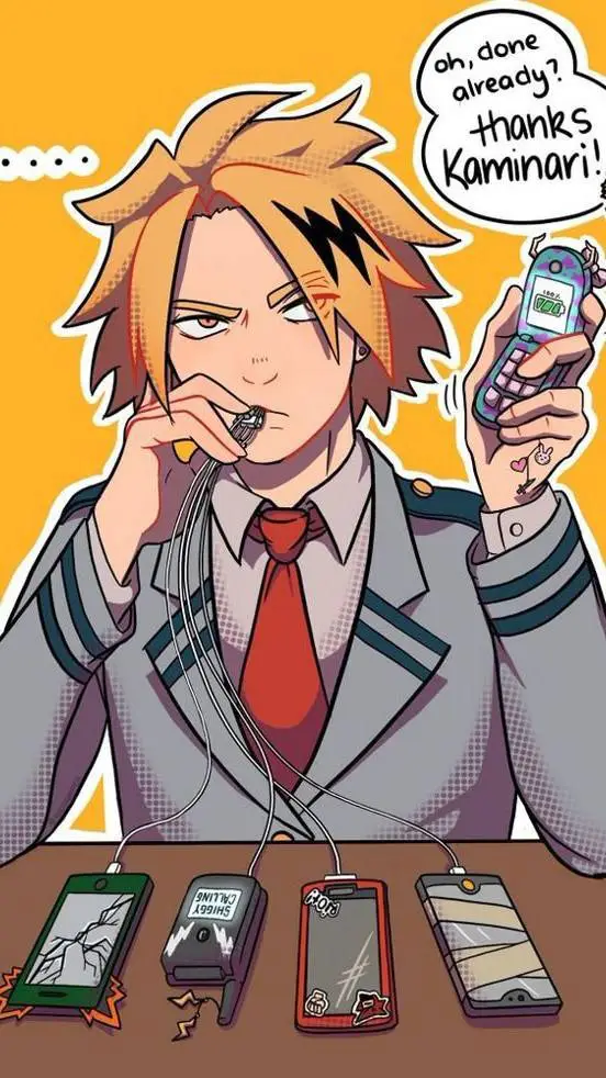 ai character: ⚡︎Denki Kaminari⚡︎ background
