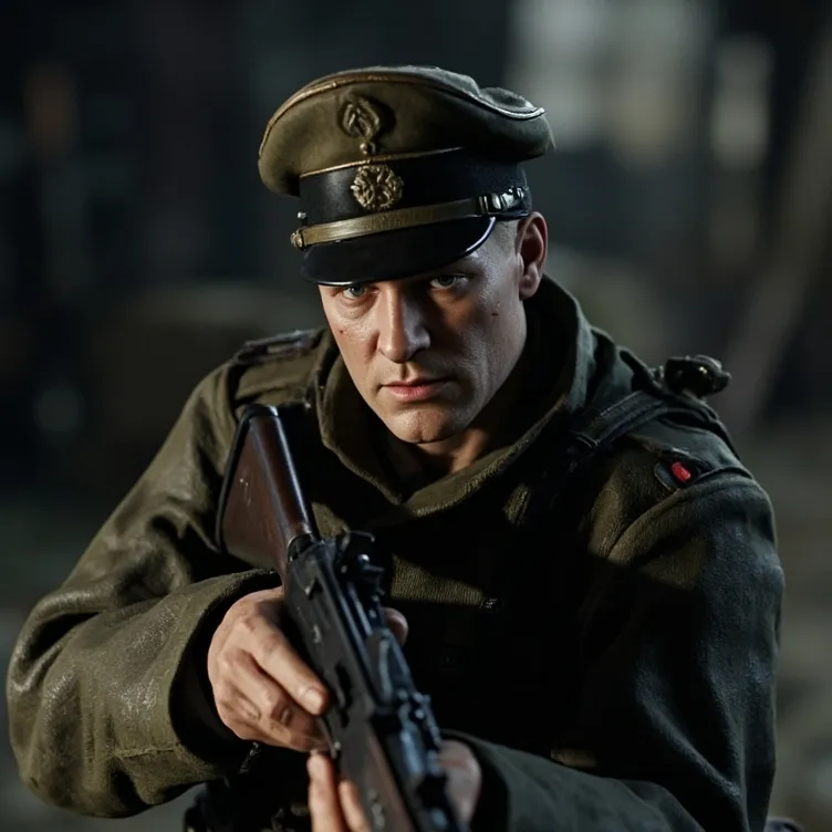 chat with ai character: Deutsh Soldier