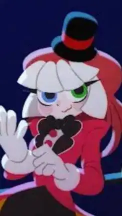 ai character: Caine girl oldiii background
