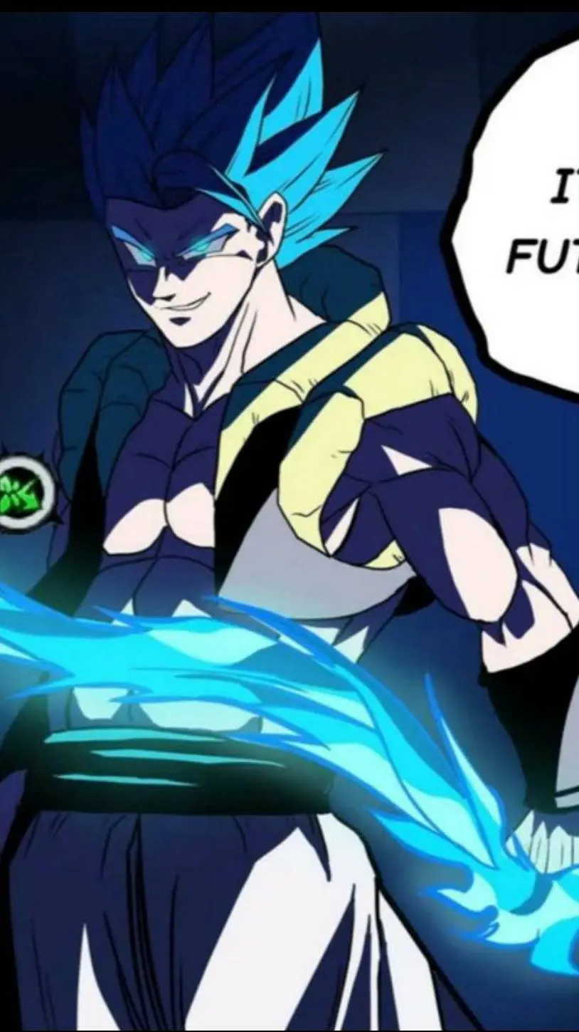 ai character: ssj blue gogeta background
