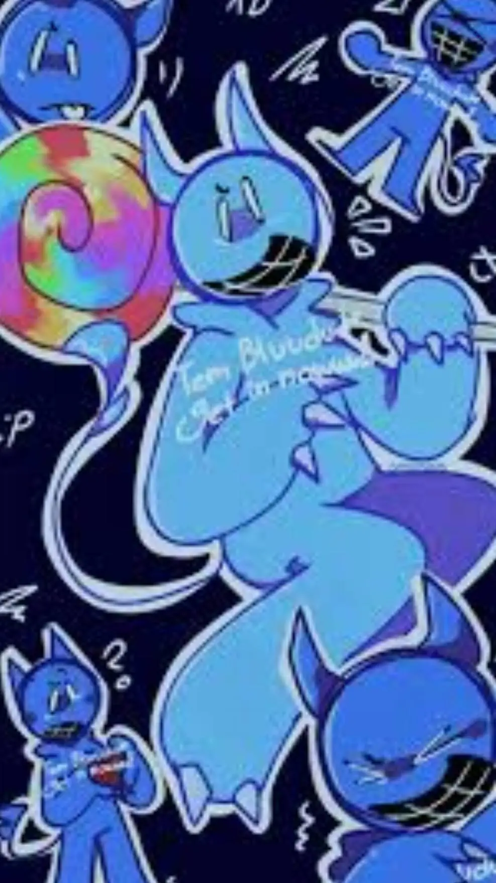 ai character: bluudude background