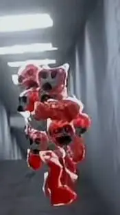ai character: scary baboon  background