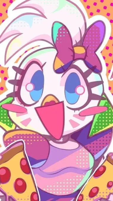 ai character: Glamrock Chica  background