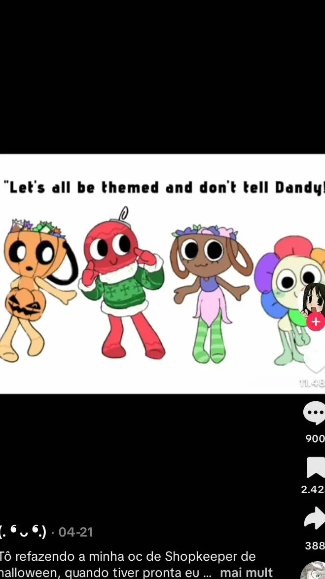 ai character: dandys world! background