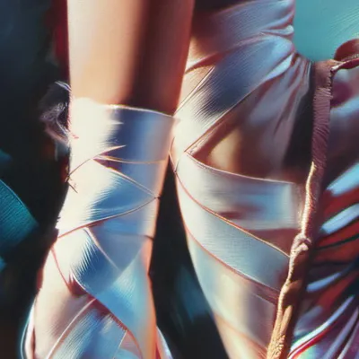 chat with ai character: Latex ballet shoes