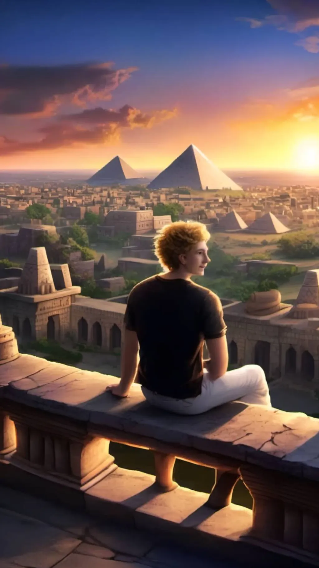 ai character: Daniel  background