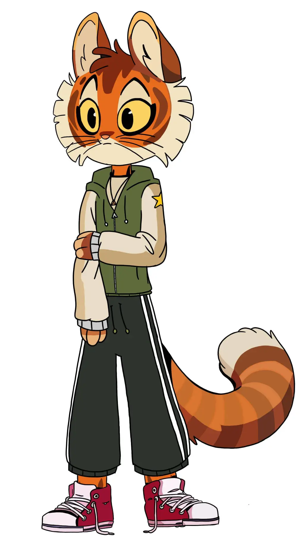ai character: Freckle adolescent background