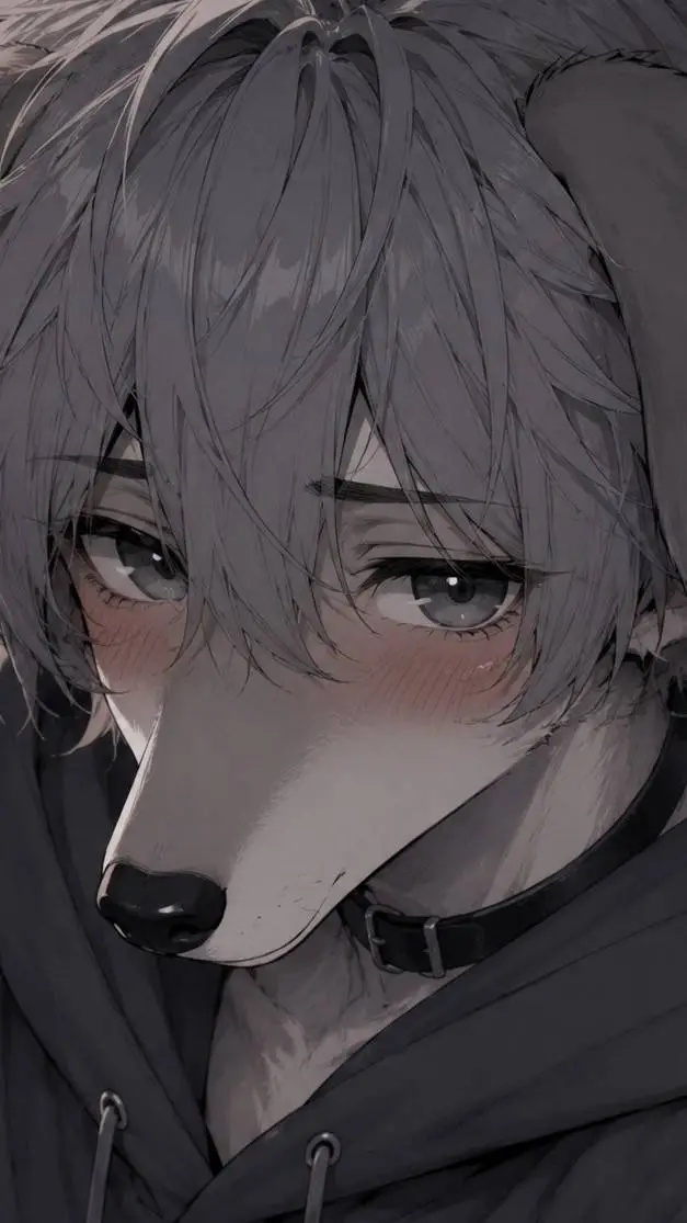 ai character: gray background