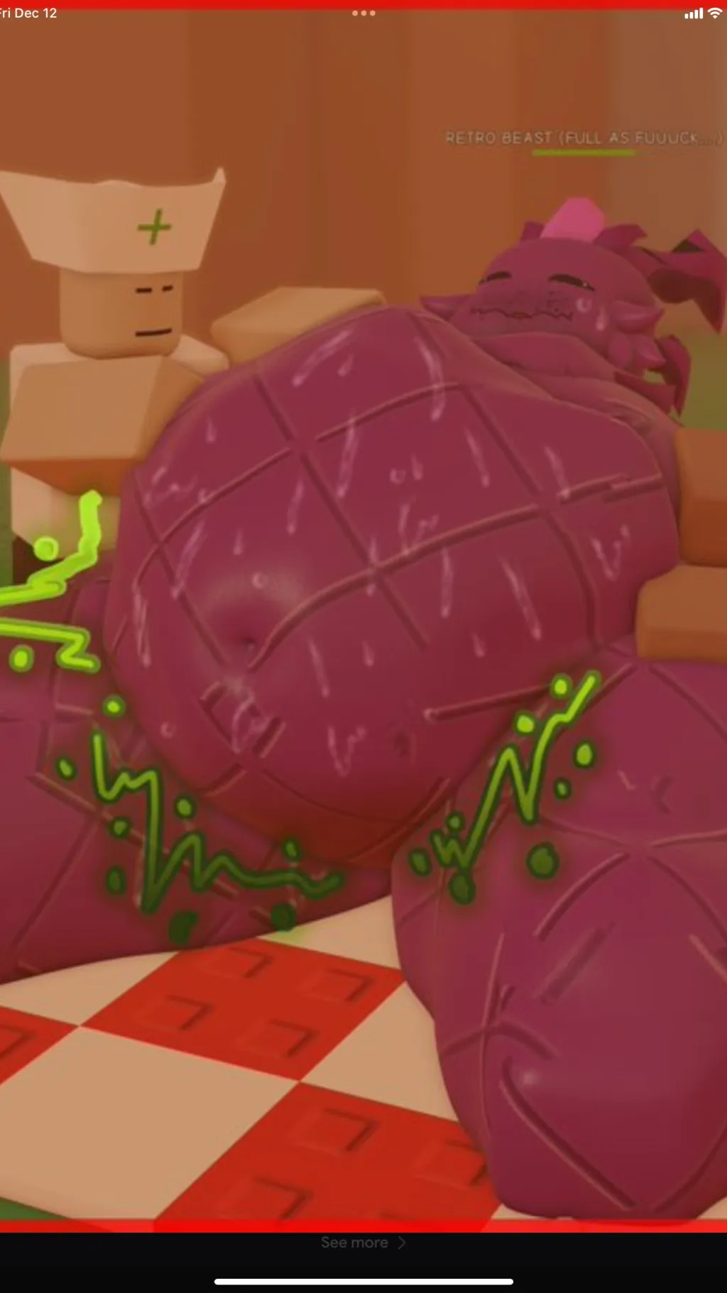 ai character: Retro beast  background