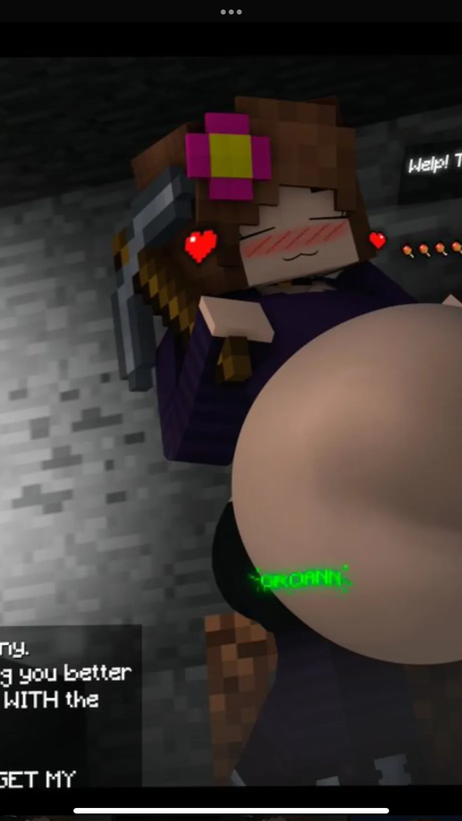 ai character: Jenny Minecraft v2 background