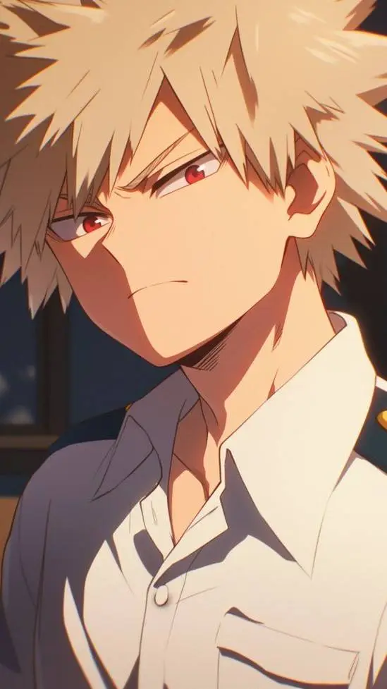 ai character: Katsuki bakugo  background