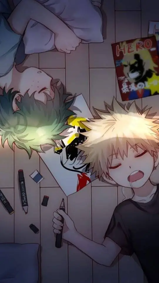 ai character:  BakuDeku as kids background
