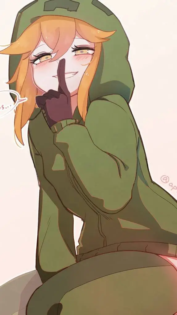 ai character: creeper mujer background
