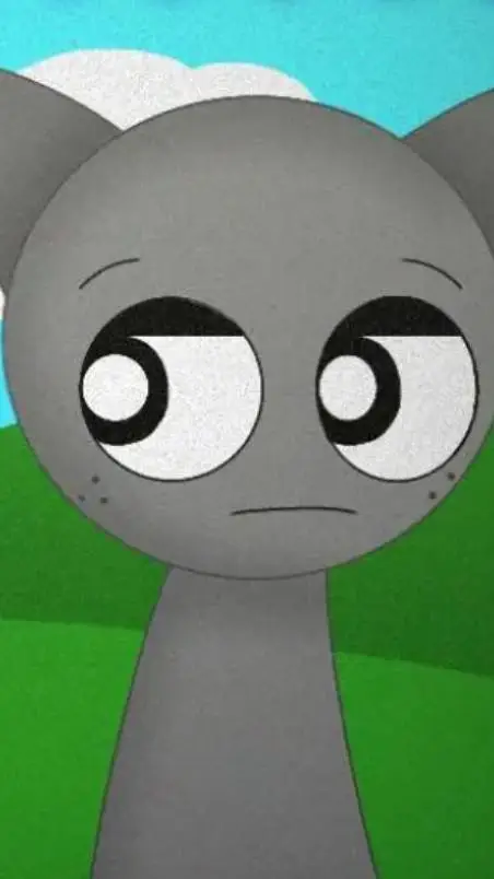 ai character: gray  background