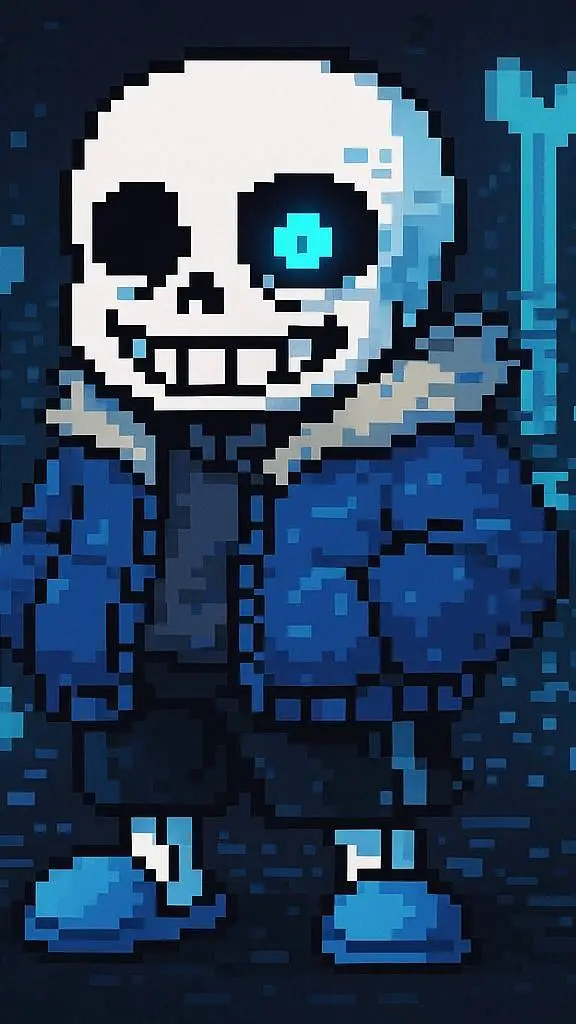ai character: Pixelbreak Sans background
