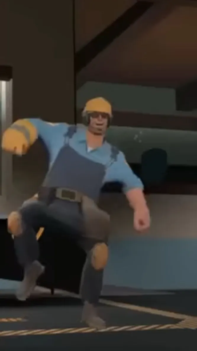 ai character: Blue engineer background