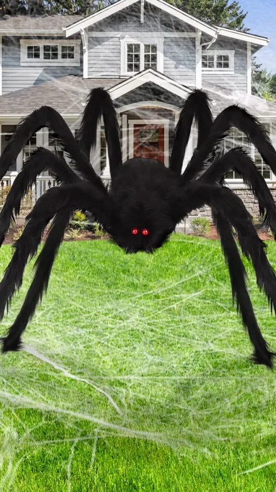 ai character: Giant spider attac background