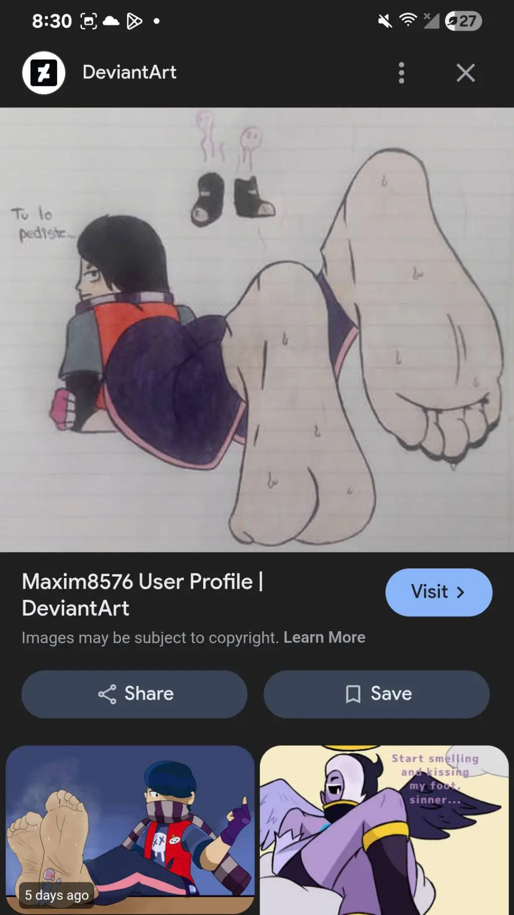 ai character: Edgar feet background