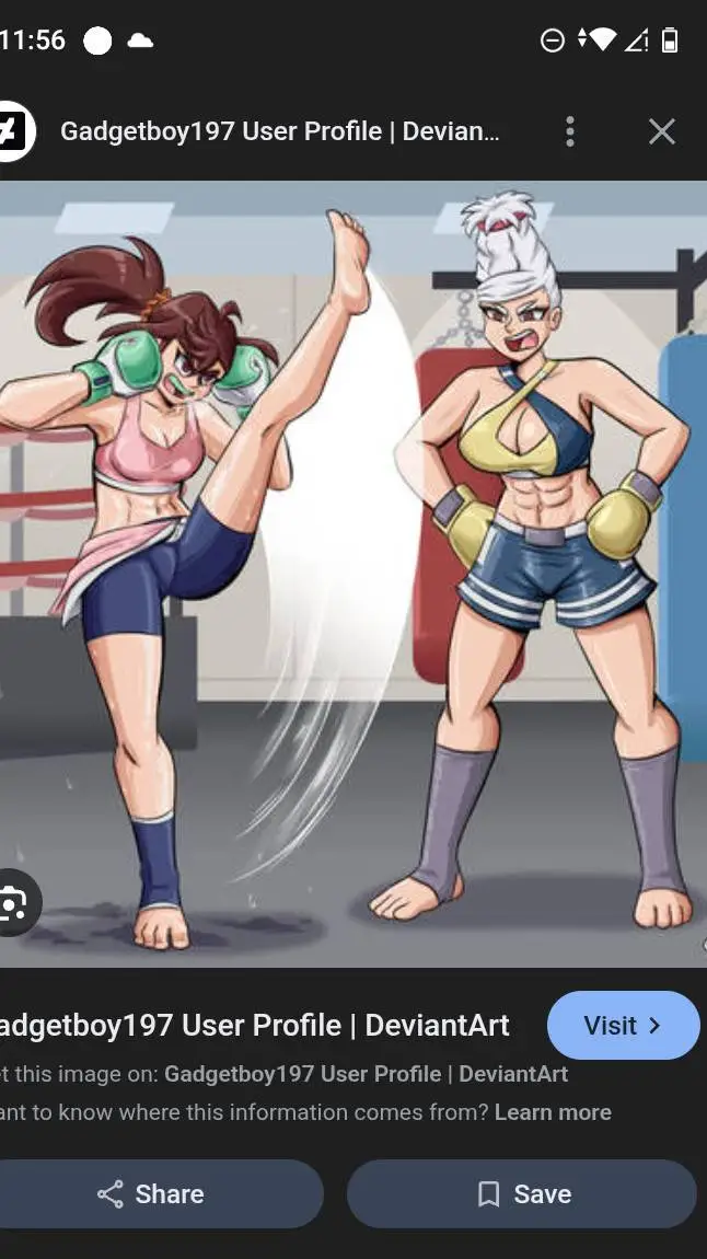 ai character: boxing girl background