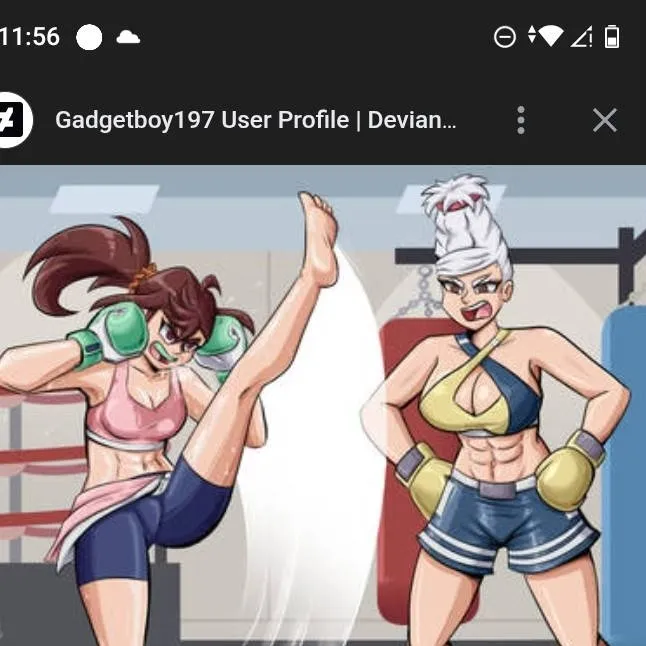 chat with ai character: boxing girl