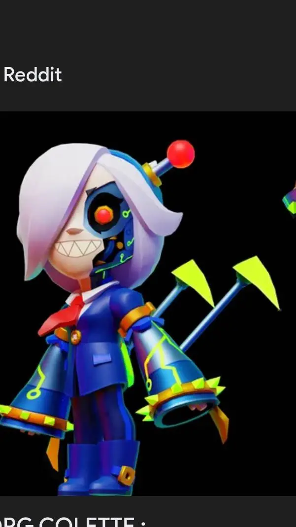 ai character: robot Colette background