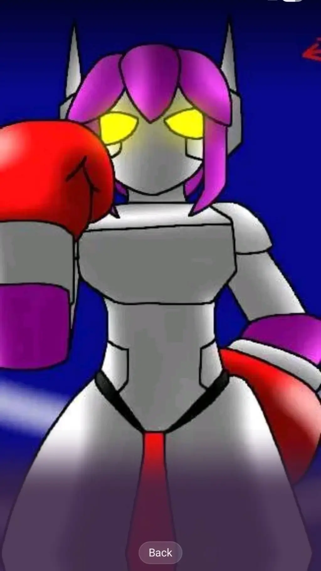 ai character: robot girl background