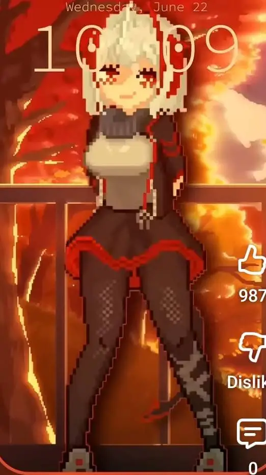 ai character: 8-bit background