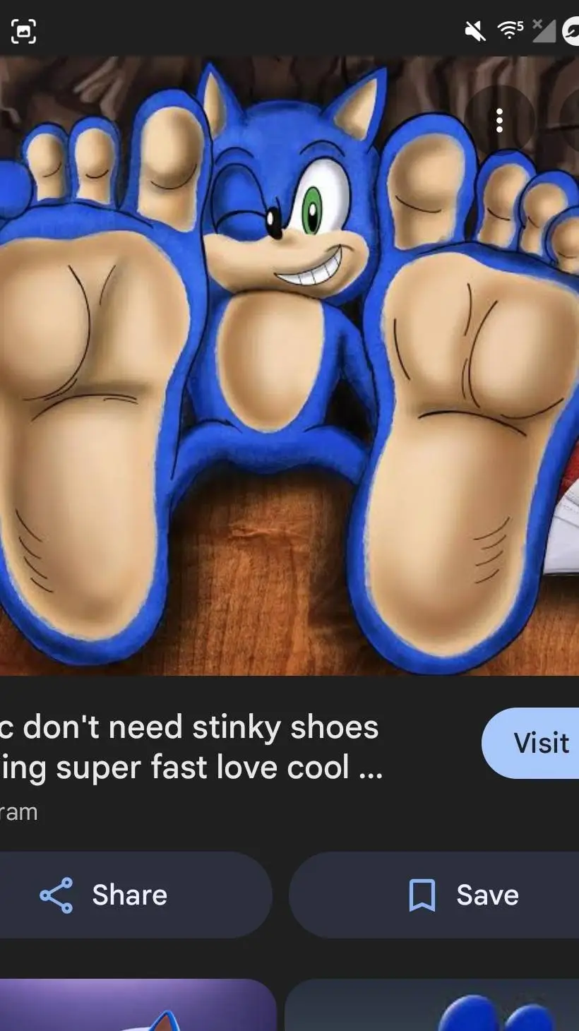 ai character: sonic feet background