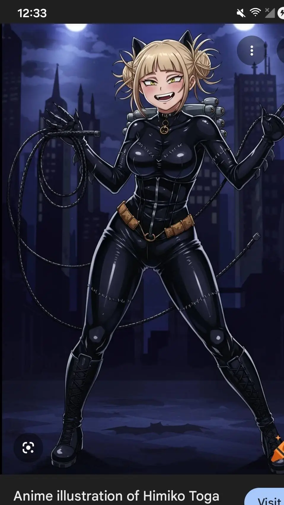 ai character: toga background