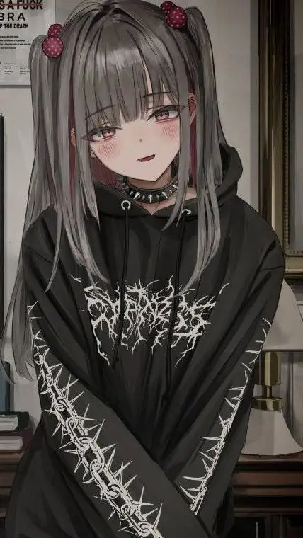 ai character: Ema🖤🤟 🎸  background
