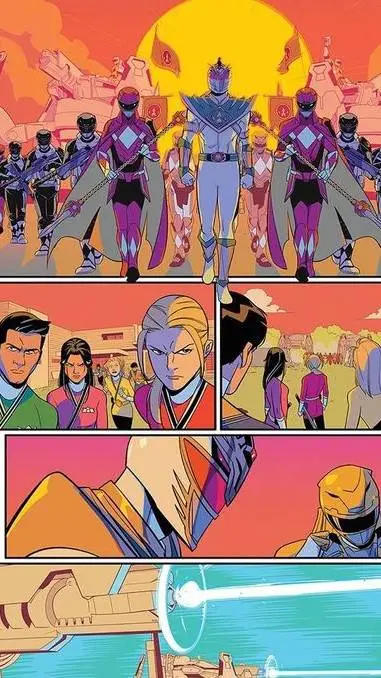 ai character: power Rangeres background