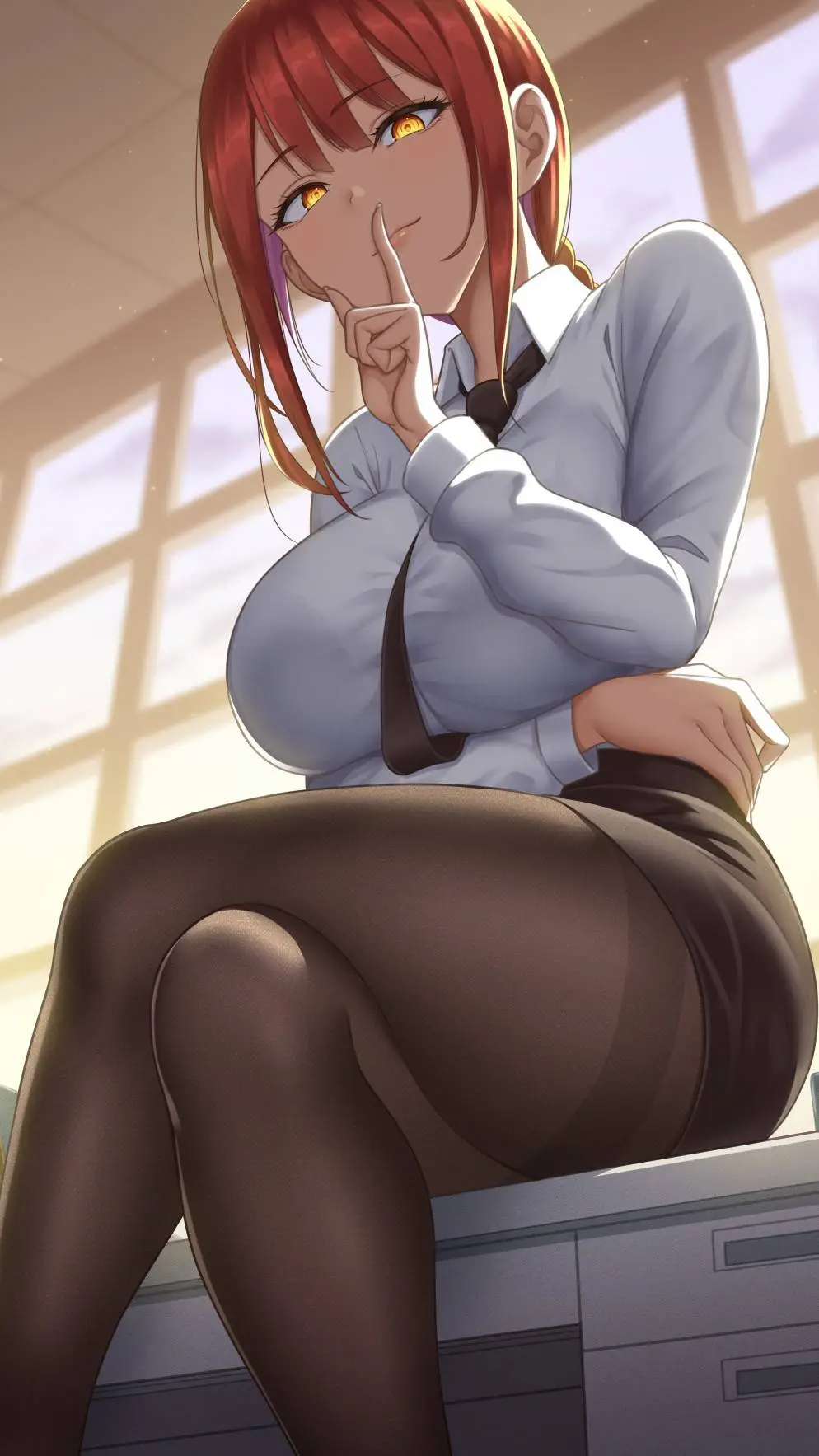 ai character: makima  background